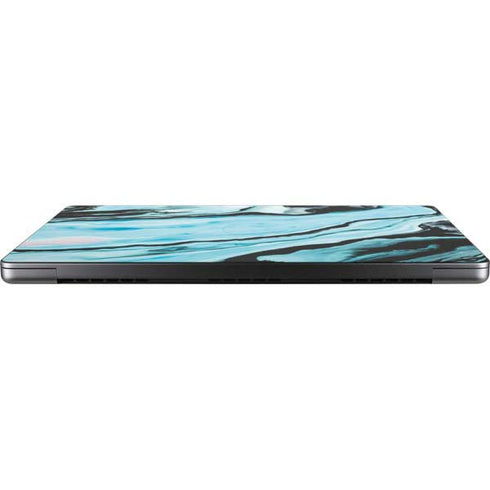 Aqua Blue Marble Ink Apple MacBook Pro 14-inch Skin