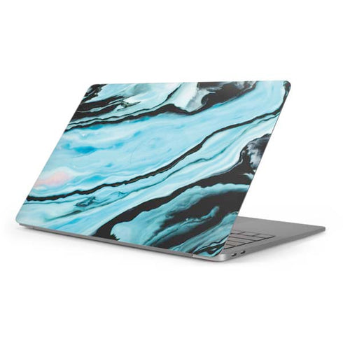 Aqua Blue Marble Ink Apple MacBook Pro 16-inch Skin