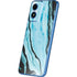 Aqua Blue Marble Ink Moto G Play 4G (2024) Skin