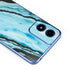 Aqua Blue Marble Ink Moto G Play 4G (2024) Skin