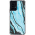 Aqua Blue Marble Ink Moto G Power 5G (2024) Clear Case