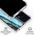 Aqua Blue Marble Ink Moto G Power 5G (2024) Clear Case