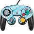 Aqua Blue Marble Ink Nintendo Skins