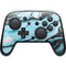 Aqua Blue Marble Ink Nintendo Skins