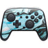 Aqua Blue Marble Ink Nintendo Skins