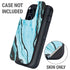 Aqua Blue Marble Ink Otterbox Defender iPhone Skin