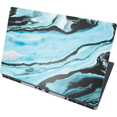 Aqua Blue Marble Ink Dell Precision Skin