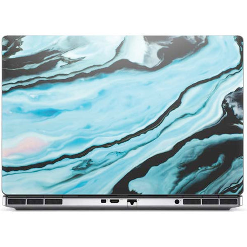 Aqua Blue Marble Ink Dell Precision Skin