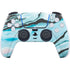 Aqua Blue Marble Ink PlayStation PS5 Skins