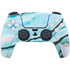 Aqua Blue Marble Ink PS5 Pro Bundle Skin