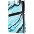 Aqua Blue Marble Ink PS5 Pro Disk Console Skin