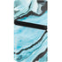 Aqua Blue Marble Ink PS5 Pro Disk Console Skin