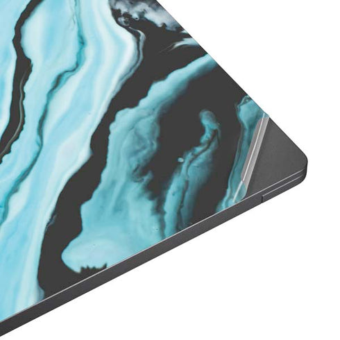Aqua Blue Marble Ink Surface Laptop 7 15in Skin