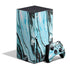 Aqua Blue Marble Ink Xbox Series X Bundle Skin