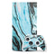 Aqua Blue Marble Ink Xbox Series X Skins