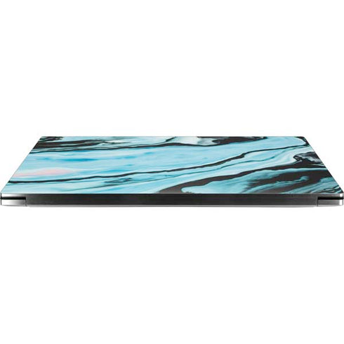 Aqua Blue Marble Ink Dell XPS Skin