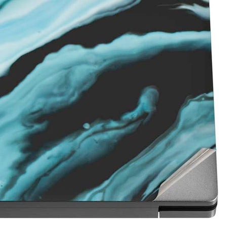 Aqua Blue Marble Ink Dell XPS Skin