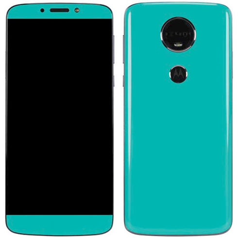 Aqua Blue Moto E5 Plus Skin