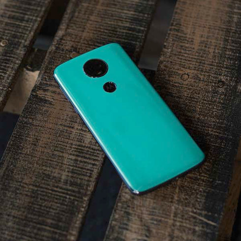 Aqua Blue Moto E5 Plus Skin