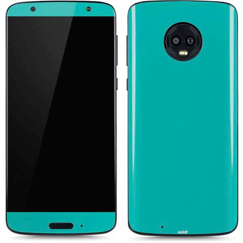 Aqua Blue Moto G6 Skin