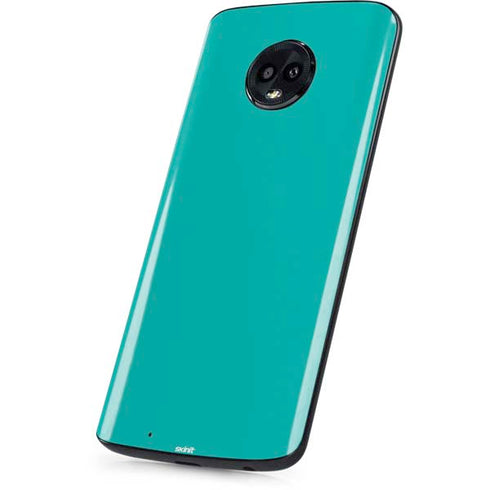 Aqua Blue Moto G6 Skin