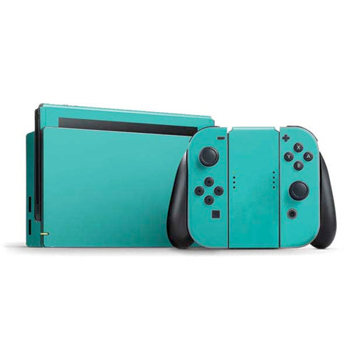 Aqua Blue Nintendo Skins