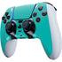 Aqua Blue Blue Solid PS5 DualSense Edge Pro Controller Skin