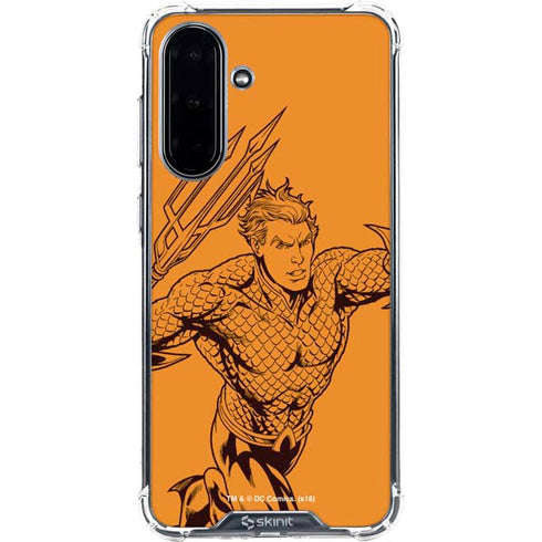 DC Comics Aquaman Comic Pop Galaxy A36 5G Clear Case