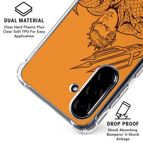DC Comics Aquaman Comic Pop Galaxy A36 5G Clear Case