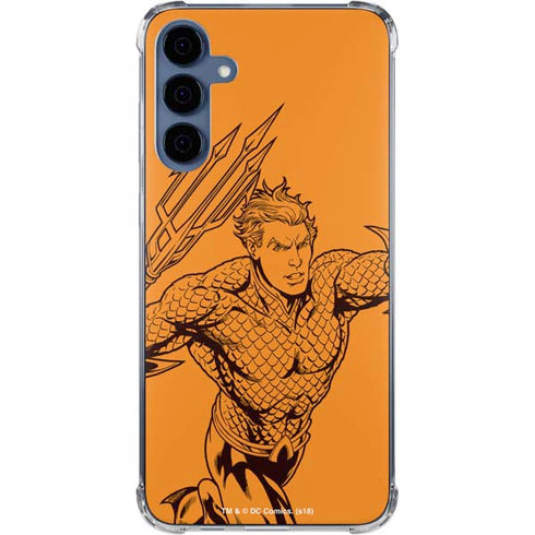 DC Comics Aquaman Comic Pop Galaxy A55 5G Clear Case