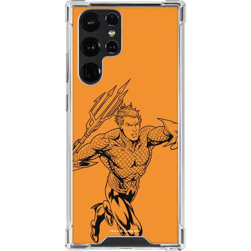 DC Comics Aquaman Comic Pop Galaxy S23 Ultra Clear Case