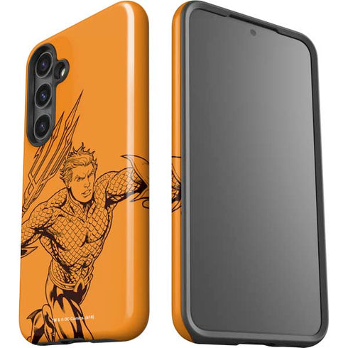 DC Comics Aquaman Comic Pop Galaxy S25 Plus Impact Case