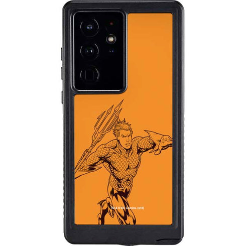 DC Comics Aquaman Comic Pop Galaxy S24 Ultra Waterproof Case
