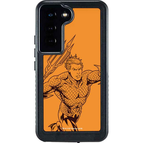 DC Comics Aquaman Comic Pop Galaxy S24 Waterproof Case