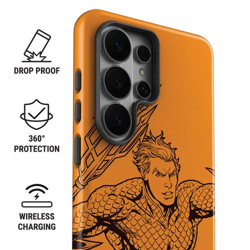 DC Comics Aquaman Comic Pop Galaxy S26 Ultra Impact Case