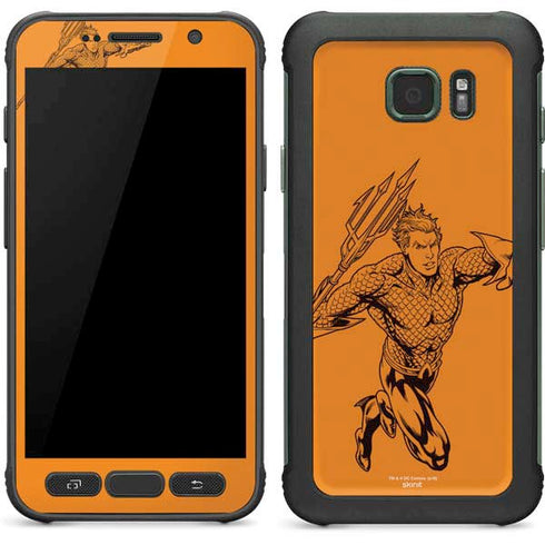 DC Comics Aquaman Comic Pop Galaxy S7 Active Skin