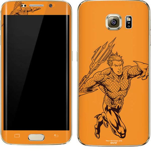 DC Comics Aquaman Comic Pop Galaxy S7 Edge Skin