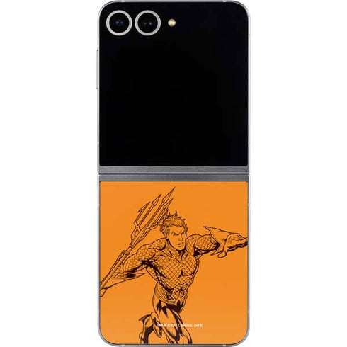 DC Comics Aquaman Comic Pop Galaxy Z Flip6 Skin