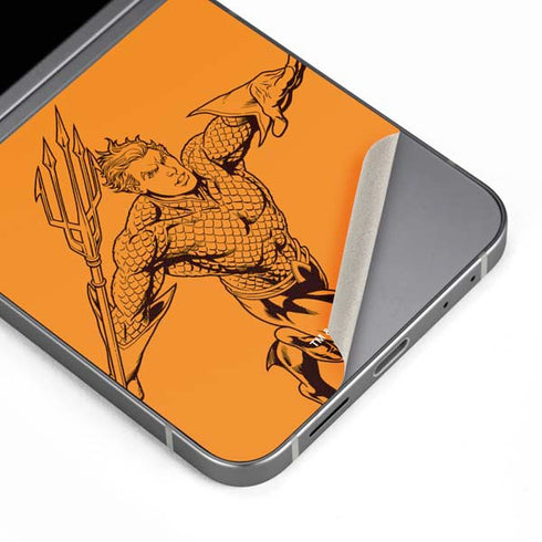 DC Comics Aquaman Comic Pop Galaxy Z Flip6 Skin