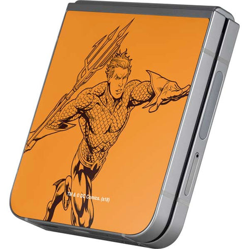 DC Comics Aquaman Comic Pop Galaxy Z Flip6 Skin