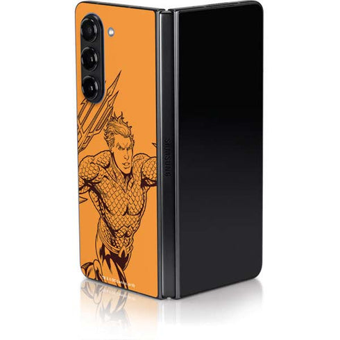 DC Comics Aquaman Comic Pop Galaxy Z Fold5 5G Skin