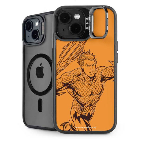 DC Comics Aquaman Comic Pop iPhone 15 Plus Kickstand Case