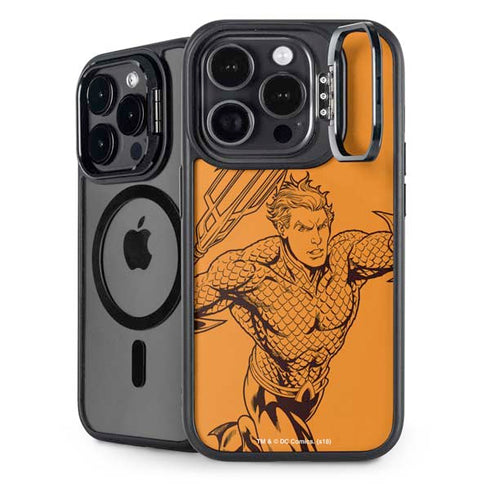 DC Comics Aquaman Comic Pop iPhone 15 Pro Kickstand Case