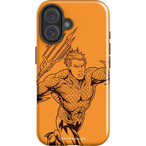 DC Comics Aquaman Comic Pop iPhone 16 Impact Case
