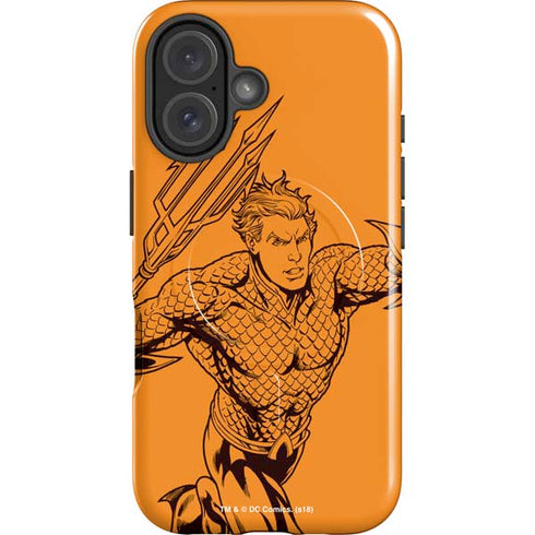 DC Comics Aquaman Comic Pop iPhone 16 Magsafe Impact Case