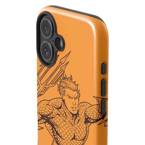 DC Comics Aquaman Comic Pop iPhone 16 Plus Impact Case