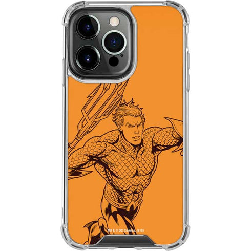 DC Comics Aquaman Comic Pop iPhone 16 Pro Clear Case