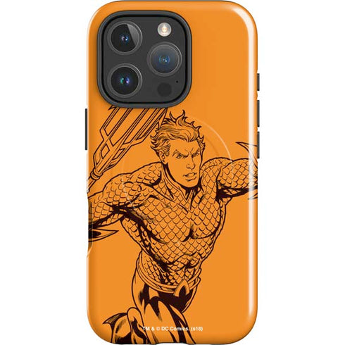 DC Comics Aquaman Comic Pop iPhone 16 Pro Max Magsafe Impact Case