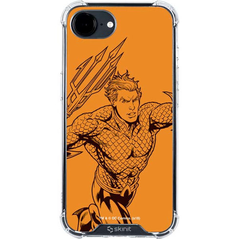 DC Comics Aquaman Comic Pop iPhone 16e Clear Case