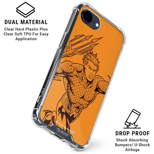 DC Comics Aquaman Comic Pop iPhone 16e Clear Case
